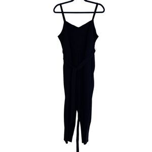 Torrid Black Sleeveless Ponte Knit Self Tie Jumpsuit 2X